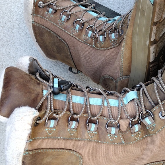 Keen Leather Boots Sheepskin Wool Lined, Mountain Backcountry Winter Snow - Picture 13 of 13